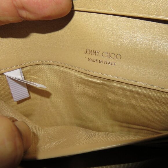 Jimmy Choo Gold c Snakeskin Long Bifold Wallet Gold Tone Hardware EUC - Picture 12 of 12
